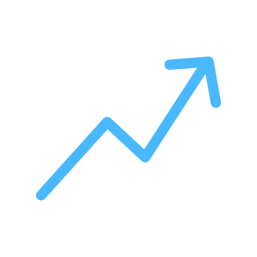 A blue arrow pointing upward on a black background, enhanced by AutoAuctionMall.com's strategic SEO.