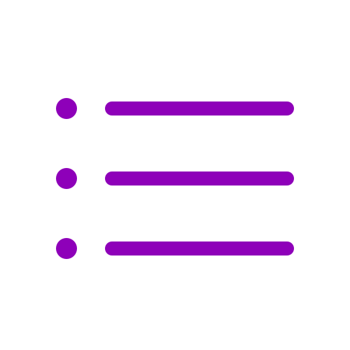 A purple icon with three lines on a black background representing LinkGraph.