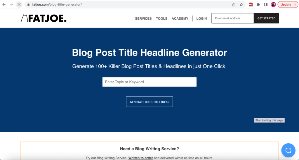 Create catchy headlines for your blog posts with this easy-to-use generator. Perfect for your next link building strategy or outreach campaign.