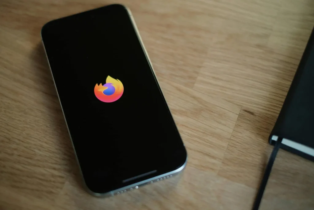 Firefox SEO plugin tools running on a smartphone